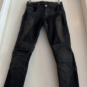 Fierce and Lightweight Denim Biker Pant XS